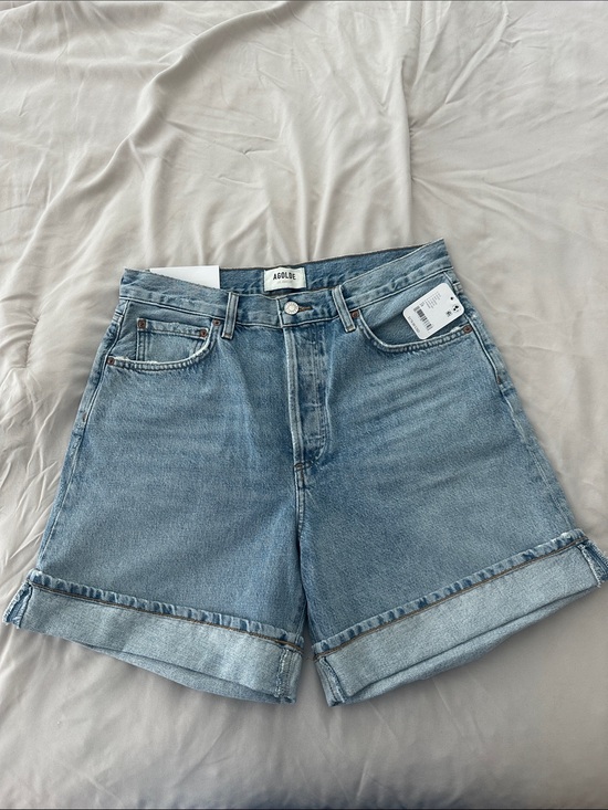 Agolde Pants - AGOLDE DAME HIGH RISE BAGGY CUFF SHORT
